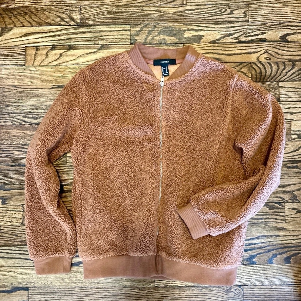 Nutmeg colored Fluffy Fall Jacket M
